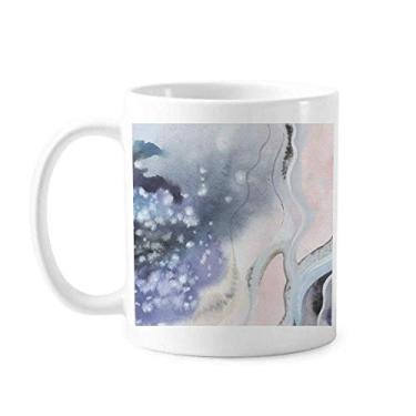 Imagem de Caneca de aquarela abstrata com tinta de sombreamento em cerâmica para café e porcelana