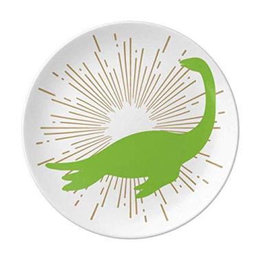 Imagem de Prato decorativo de porcelana para membros do pescoço com animais de natação, prato de jantar