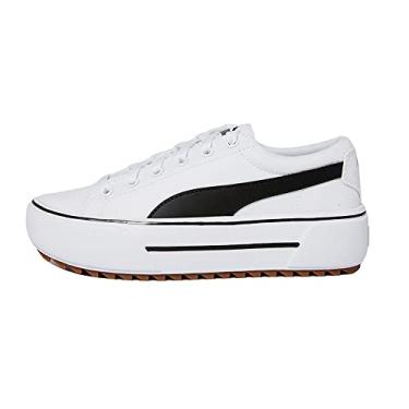 Imagem de PUMA Women's Kaia Platform Sneaker, White-Black-Gum, 10