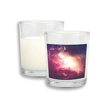 Imagem de Rosa Nebulosa Golden Planet Lindas velas brancas estéticas de incenso perfumado de vidro