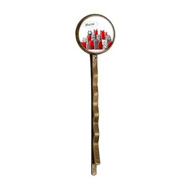 Imagem de Lindo desenho de gato mewing Protect Animal Pet Lover Retro Metal Hair Bobby Pin Headwear