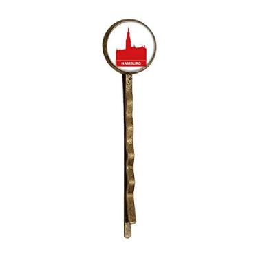 Imagem de Boné de metal retrô Hamburg Germany Red Landmark