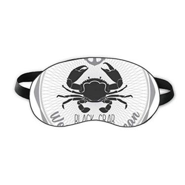 Imagem de Capa de sombra macia para olhos com estampa de organismo marinho com desenho de caranguejo