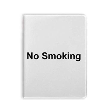 Imagem de Caderno com símbolos de aviso sem fumo, capa de chiclete, diário de capa macia