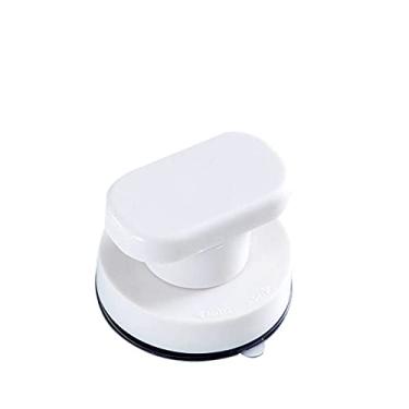 Imagem de Porta deslizante de janela de vidro, resistente e sem costura adesiva, alça auxiliar de armário de geladeira doméstico, alça de ventosa, branca 1PC A