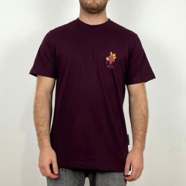 Imagem de Camiseta Mcd Plata O Plomo Vinho - Masculino