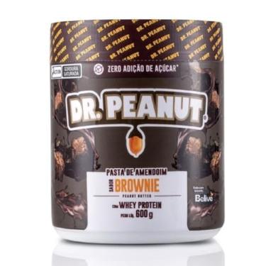 Imagem de PASTA DE AMENDOIM (600G) DR. PEANUT - WHEY PROTEIN - Suplemento (Brownie)