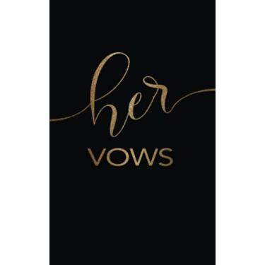 Imagem de Black and Gold His and Her Vows books wedding journal checklist planner bridal shower gifts for bride and groom (faux glitter) | His Sold Separately