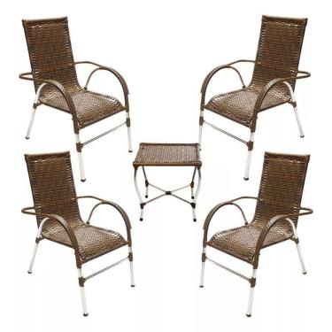 Imagem de Cadeira Poltrona Vênus Varanda Junco Argila