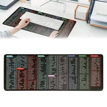 Imagem de Teclado Quick Key super grande, antiderrapante, com padrão de atalhos de software de escritório, teclado antiderrapante, teclado antiderrapante com atalhos, mousepad (80 x 30 cm, 3 mm)