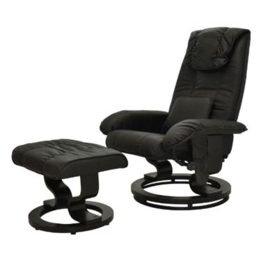 Imagem de Poltrona De Massagem Louisiana Rivattis Com Apoio Para Pés Revestimento Preto