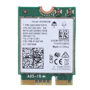Imagem de Wireless WiFi Card for Intel 9560AC NGW, 1730Mbps 2.4G/5G Dual Band Bluetooth 5.0 Network Card for Samsung/Dell/Sony/ACER/ISUS/MSI/Clevo/Terransforce/Hasee