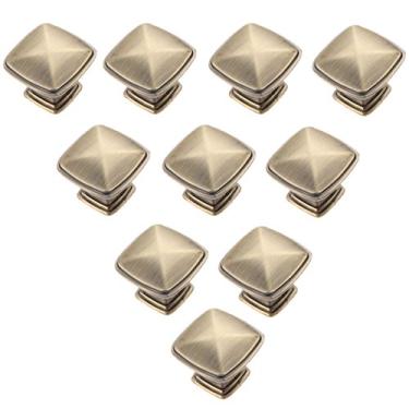 Imagem de 10 maçanetas de armário de cozinha, puxadores de móveis antigos acessórios de ferragens puxadores de porta puxadores de gaveta puxadores de armário (estilo um único orifício)