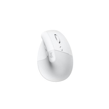 Imagem de Mouse Logitech Wireless Ergonômico Lift Vertical 6 Botões 10m Branco - 910-006469