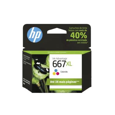 Imagem de Cartucho HP 667 XL 3YM80AB - Tricolor