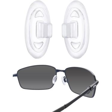 Imagem de Bwake Almofadas de reposição de nariz para óculos de sol Oakley Holbrook TI OO6048 - Transparente