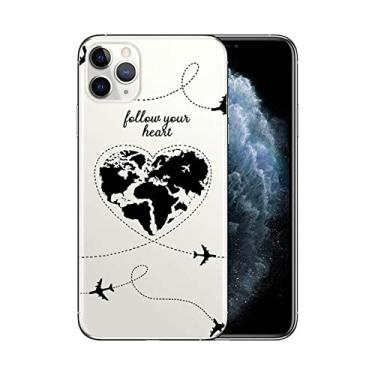 Imagem de World Map Planes Travel Soft Silicone Phone Case para Apple iPhone XR X XS 11 Pro Max 6 6S 7 8 Plus 5 5S SE 2020 Cover, C732, para iphone 6 6s