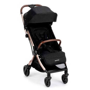 Imagem de Carrinho Eva³ Maxi-Cosi 3 Posições (0 a 22kg) + Mosqueteiro + Quebra-Sol - Essential Black Champagne