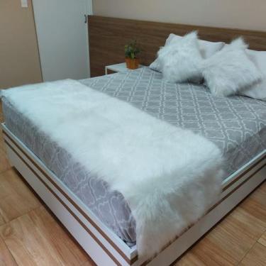 Imagem de Peseira Manta Pelucia Pêlo Alto Para Cama Queen - 2,00 X 0,60m - S DEC