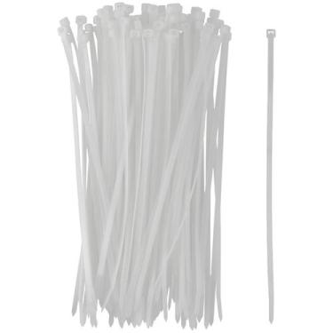 Imagem de Abraçadeira de Nylon 20cm - 100 Unidades - Rayco, Branco