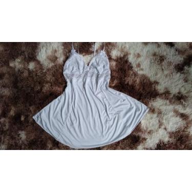 Imagem de Camisola Valkíria Plus Size do 48 ao 58 - Orquídea Lingerie, Branco, 5