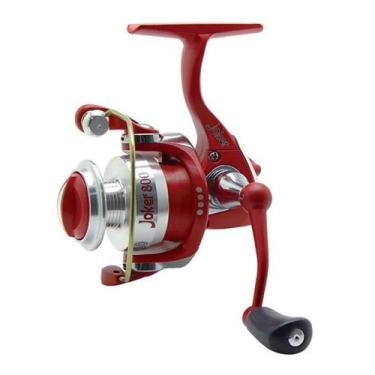 Imagem de Molinete micro maruri milo joker 800 vermelho 4 rolamentos 5.1:1 drag: