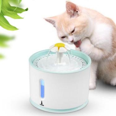 Imagem de Bebedouro Fonte para Gatos e Cães Lorben 2,4 Litros LED USB Filtragem 