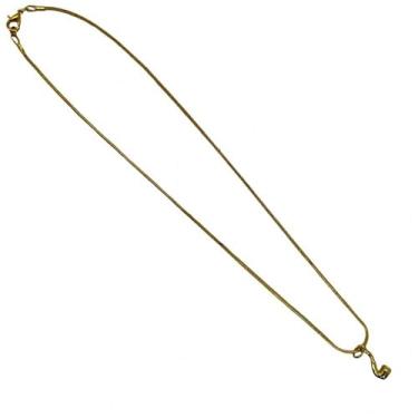 Imagem de Meta Atacado, Corrente Pingente Metal Umbanda Candomblé-Escolha seu Orixá Cor:Dourada Cachimbo 2 cm