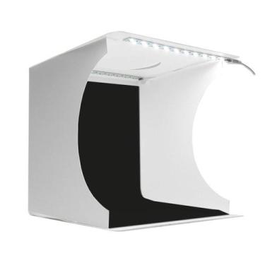 Imagem de Mini estúdio 30x30cm tenda still c/2 Fitas led + 2 fundos cabo USB - T