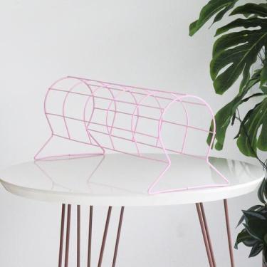 Imagem de Expositor de Tiara Aramado Individual - Rosa - 0,50 m - LM Balcoes