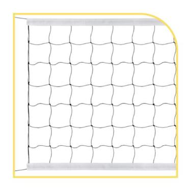 Imagem de Rede de Volei 9,5m 2 Lona Fio 2 Seda Sports Mania, Branco