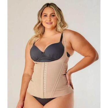 Imagem de Colete Modelador Vi Lingerie 330584 Cetinete Power, Chocolate, 40