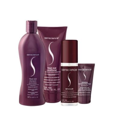 Imagem de Kit Senscience True Hue Detangler Renewal (4 produtos)