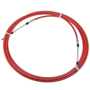 Imagem de Motoforti 1 peça 7,9 m 8 metros 315 polegadas Marine Type 3300 / 33C cabo de caixa de controle remoto de mudança do acelerador para sistema de direção do motor de popa Yamaha vermelho