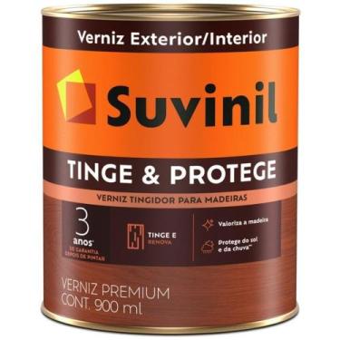 Imagem de Verniz Suvinil Tinge E Protege Brilhante Mogno 900Ml