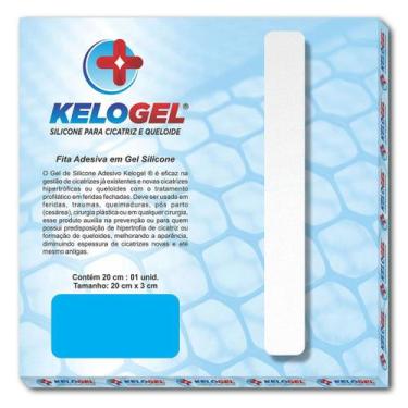 Imagem de Fita de Silicone Para Cicatrizes e Queloide 20x3cm - Kelogel