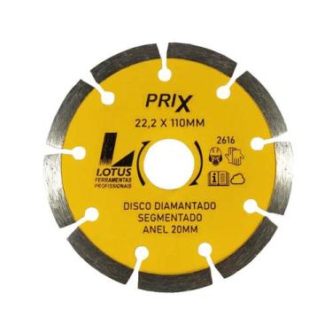 Imagem de Disco Diamantado Segmentado 110mm X 22.2mm Anel 20mm Lotus
