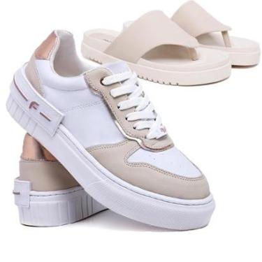 Imagem de Kit Tênis DM Casual + Sandália Flat Papete Feminino-Feminino