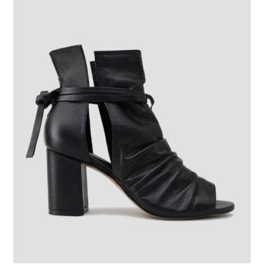 Imagem de Ankle Boot CBK Salto Grosso Couro Preto - CHIBINSKI, Preto, 37, Femini