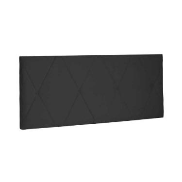 Imagem de Painel Para Cama De Casal Queen 160 Cm Aquilla - Spezzia,  Suede Preto