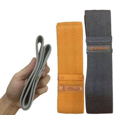 Imagem de Kit 3 Hip Band Faixas de Exercícios Vollo Sports VP1085 Leve Médio e F