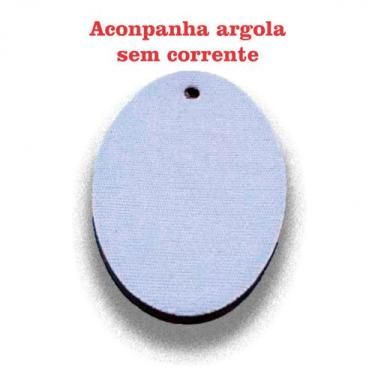 Imagem de 16 Chaveiros EVA Oval Para Sublimação - Premium