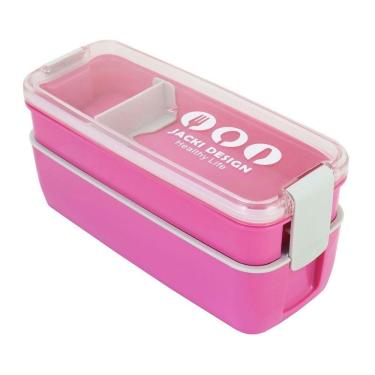 Imagem de Pote Marmita De 2 Andares 750ml - Vibe Pink - Rosa