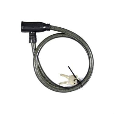 Imagem de Cadeado Trava Para Bicicleta Com Chaves Cabo Aço 80cm - EDA