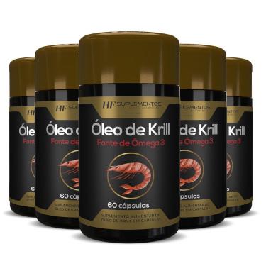 Imagem de 5X OLEO DE KRILL 60CAPS HF SUPLEMENTOS-Unissex