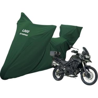 Imagem de Capa Cobrir Moto Triumph Tiger 800 Bauleto Contra Risco - Mz, Verde