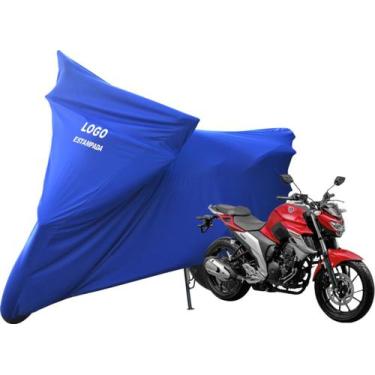 Imagem de Capa De Tecido Para Cobrir Moto Yamaha Fazer 250 ABS - Mz, Azul