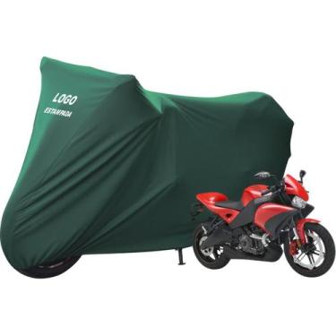 Imagem de Capa Para Proteger Moto Buell 1125 CR Com Logo - Mz, Verde