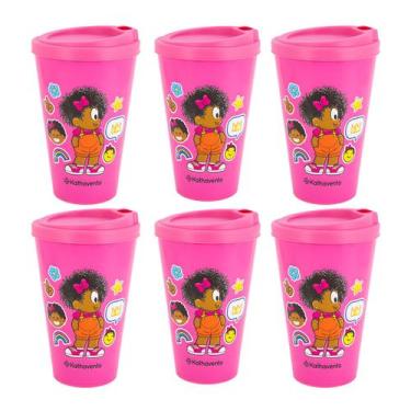 Imagem de Kit 8 Copos Bucks Turma da Mônica Com Tampa 550ml Milena