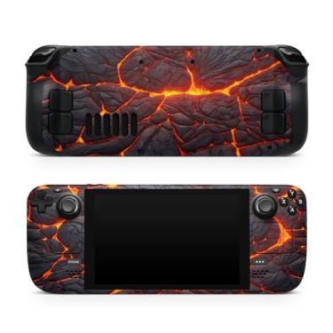 Imagem de TACKY DESIGN Volcano Skin para Steam Deck LCD/OLED, laranja, vinil premium 3M, capa completa